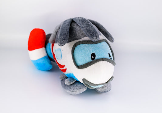 Hélicoptère en peluche